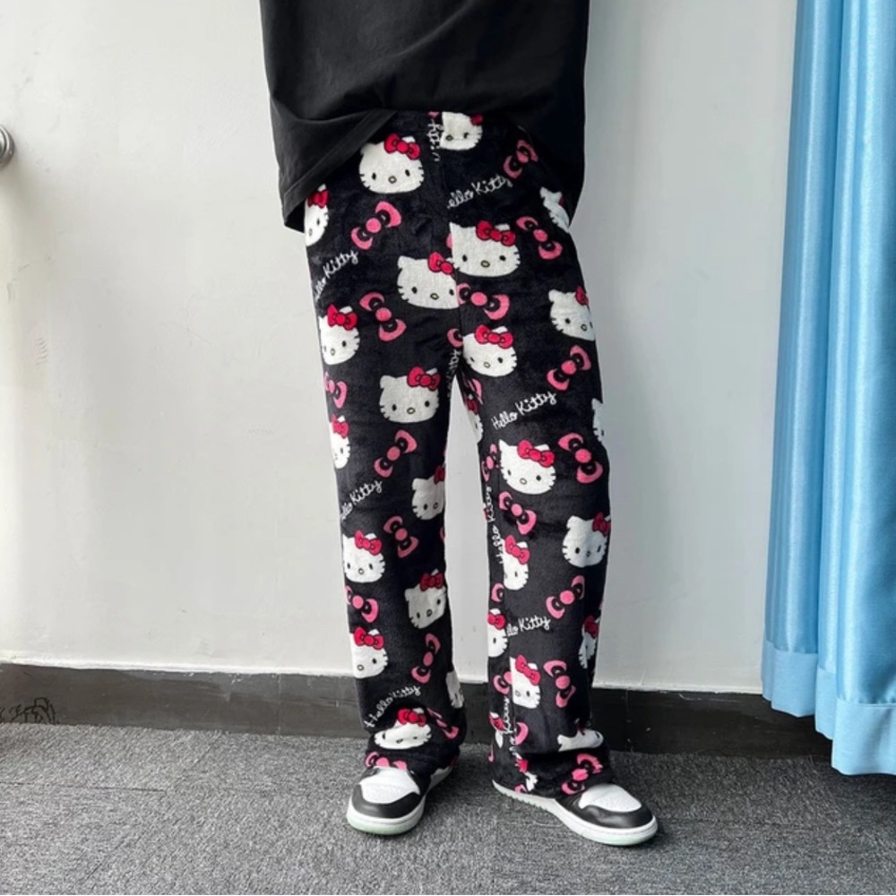 Hello kitty pajama pants.